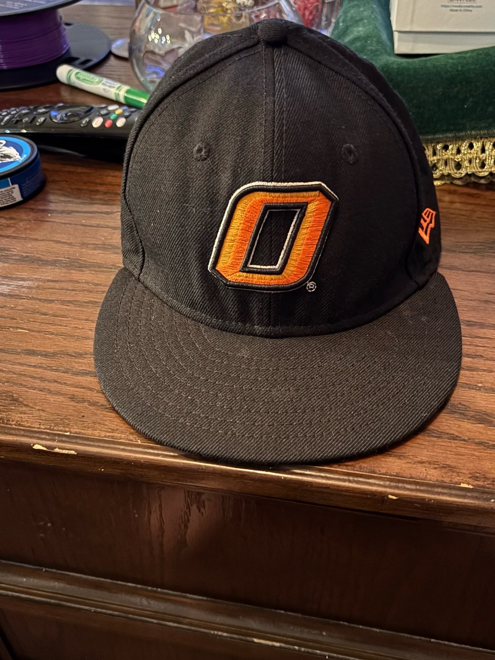 Oklahoma State Cowboys New Era 59FIFTY Fitted Hat 7 1/8 OSU Black NCAA Cap